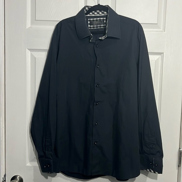 Coogi Classic Men’s Black Button Up Long Sleeve Shirt - Size 3x (19) - Picture 1 of 8